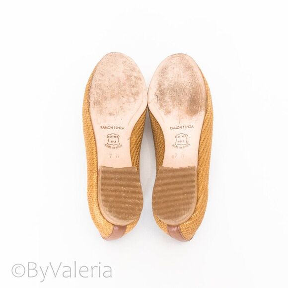 Ramon Tenza Taylor Woven Loafer Women's Shoes 7 Raffia Coastal Relaxed Tropical - Picture 7 of 7